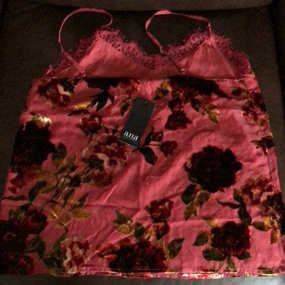 a.n.a. Velvet Trim Cami - Picture 3 of 5